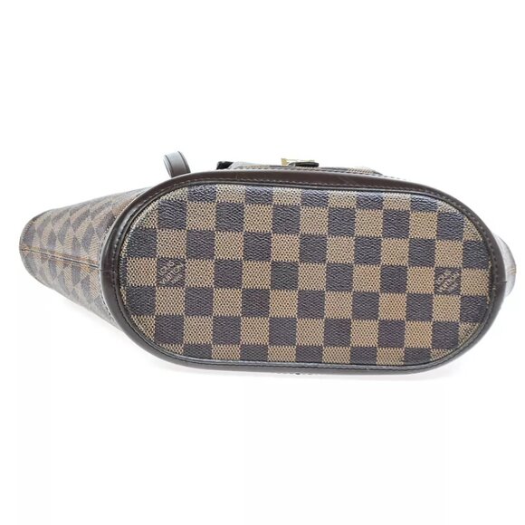 LOUIS VUITTON Manosque PM Shoulder Tote Bag Damier Leather Brown - Picture 2 of 7